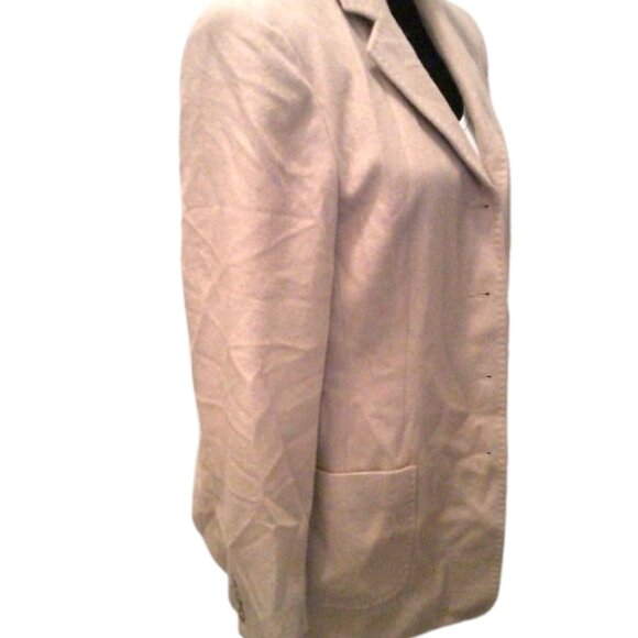 100% Camel Hair Jacket Blazer by Talbots size 10 4-button Womens Suit jacket - Picture 5 of 6